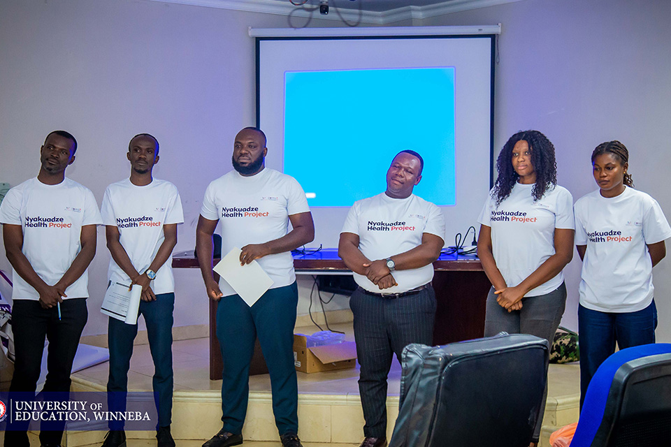 Members of the Majoach Foundation lined up for assessment following their presentation