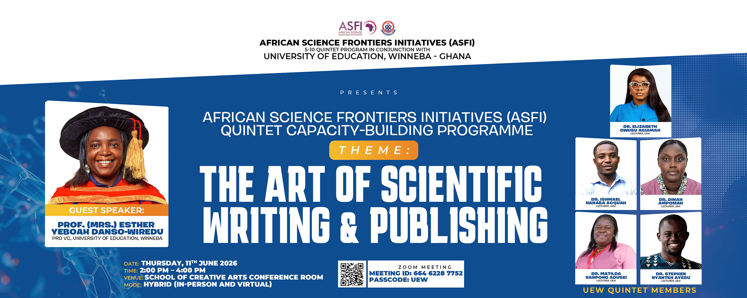 African Science Frontiers Initiatives (ASFI) Quintet Capacity-Building Programme
