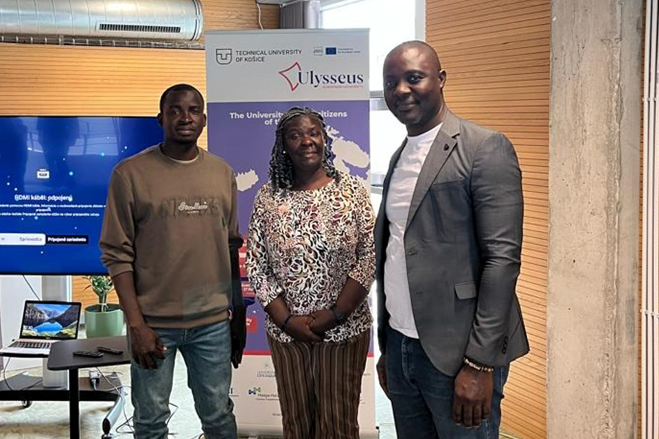 UEW delegation from L-R: Dr. Bright Ankudze, Prof. Ruby Hanson and Dr. Richard Osei Agjei 