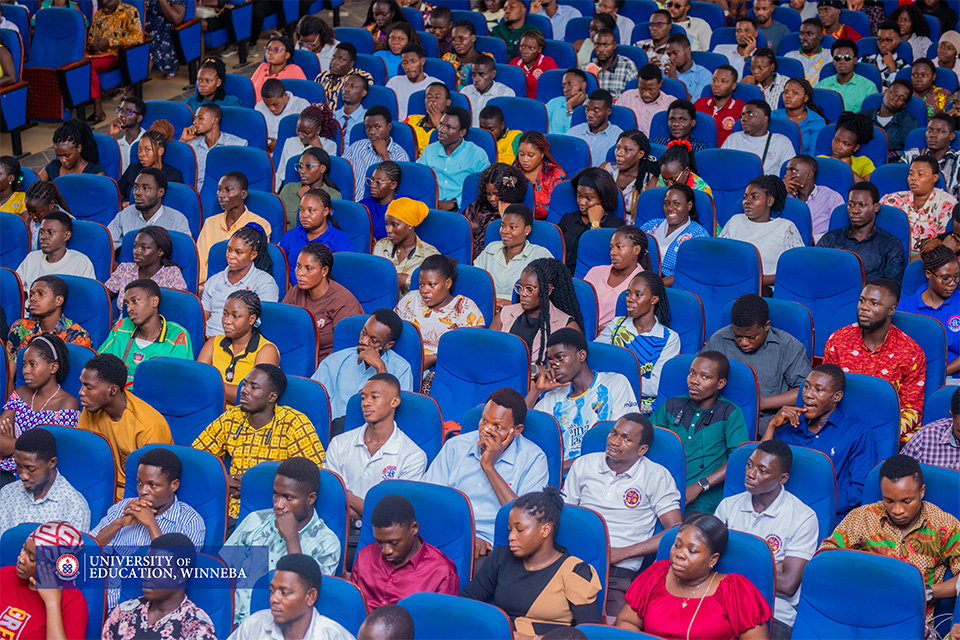 An aerial view of attendees 