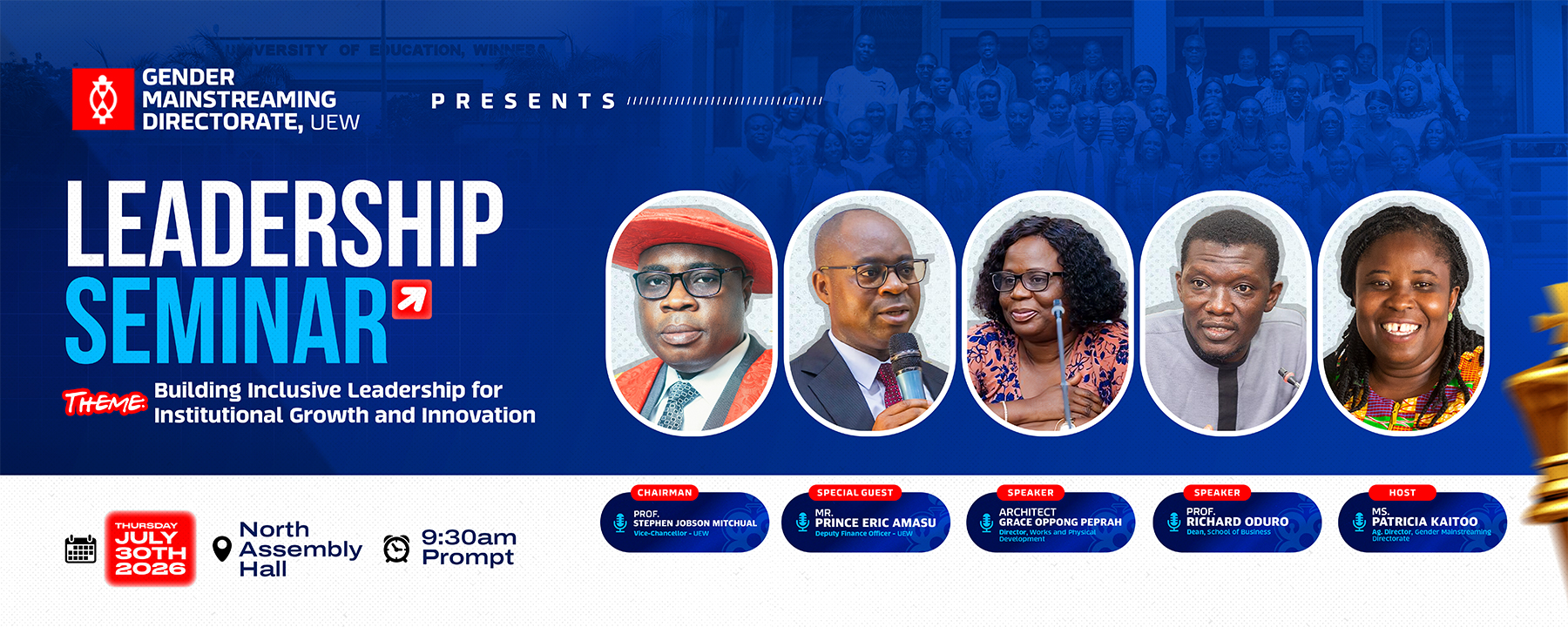 UEW Gender Mainstreaming Directorate to Hold Leadership Seminar