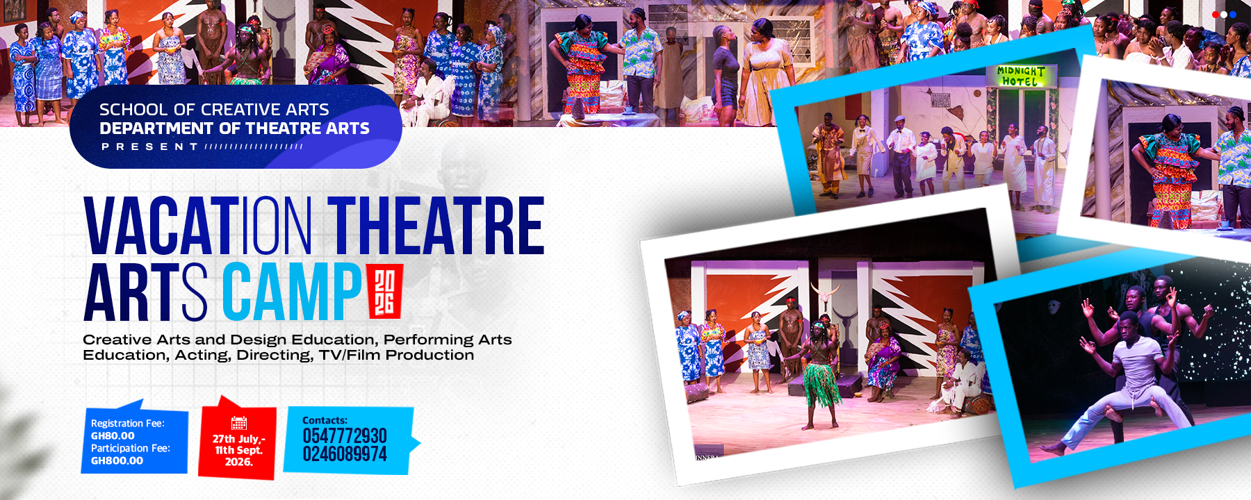 Vacation Theatre Arts Camp 2026