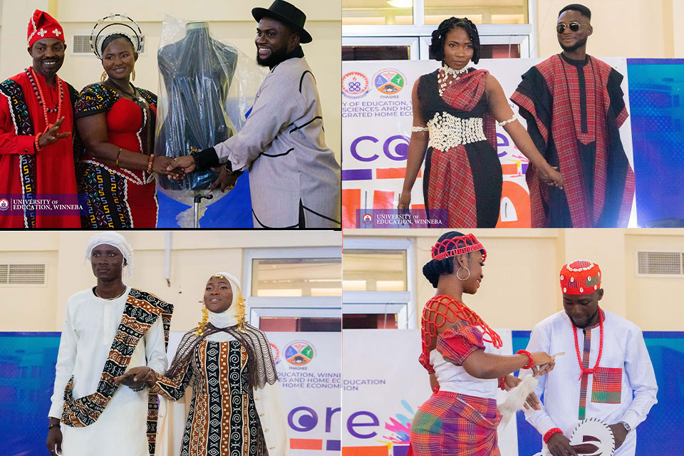 An image depicting various African wears showcased at the show