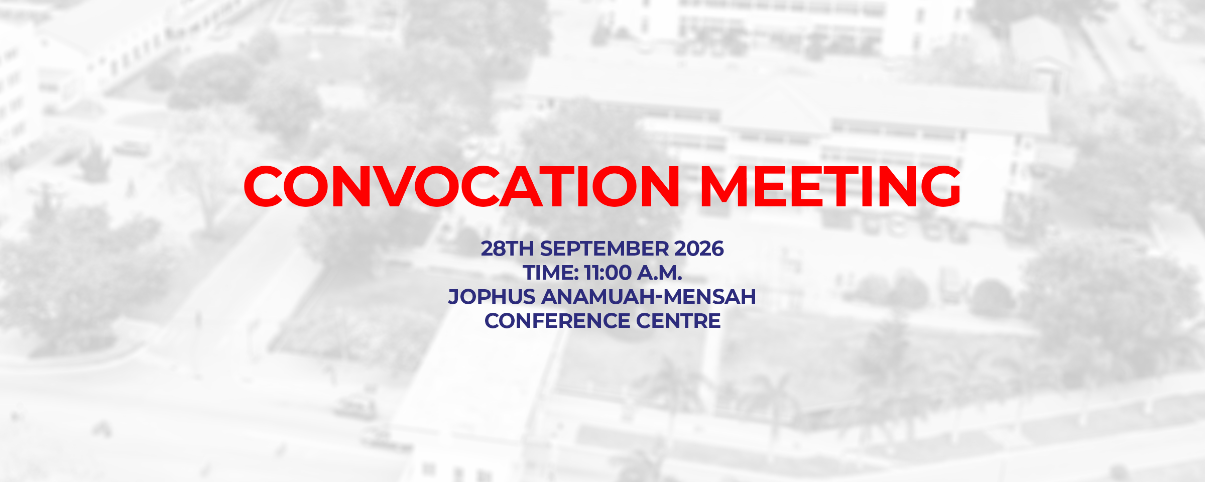 Convocation Meeting