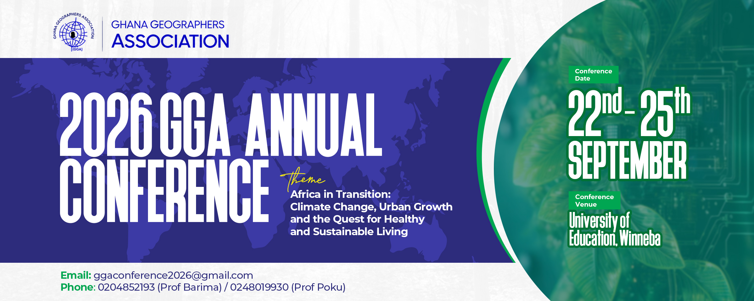 2026 Ghana Geographers Association Annual Conference