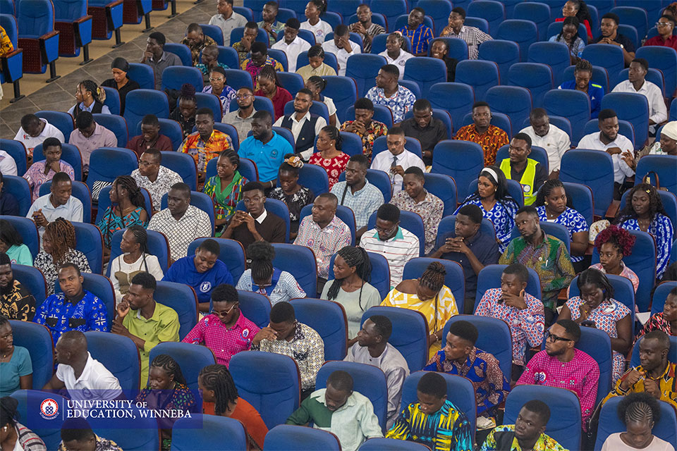 An aerial view of attendees 