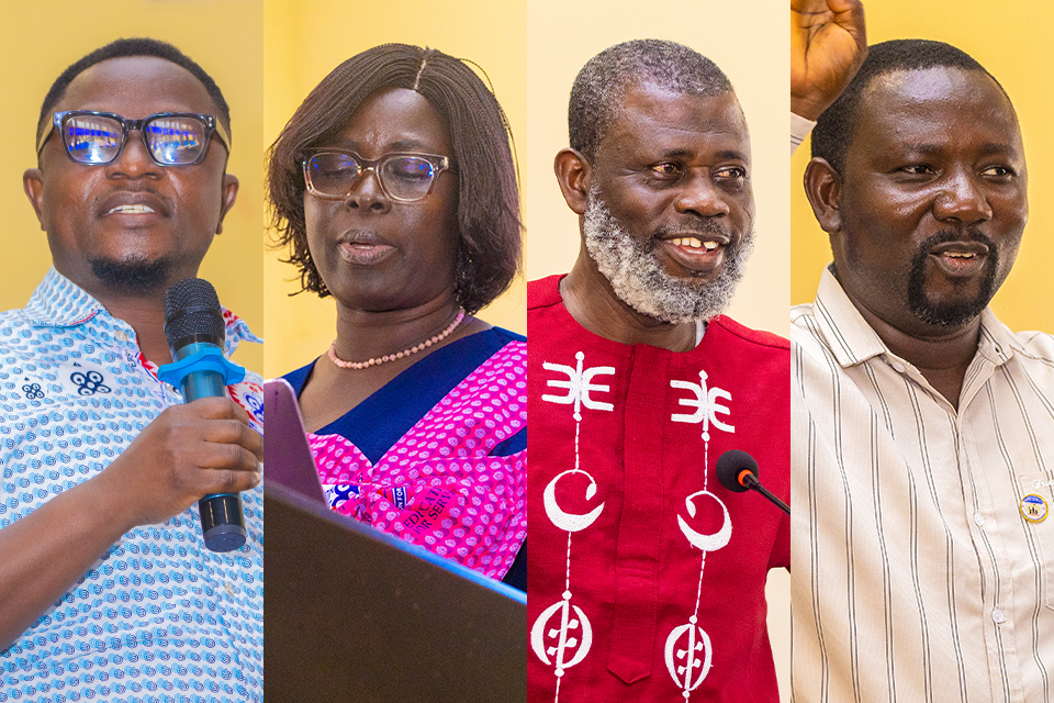 From L-R: Prof. Richardson Addai-Mununkum, Prof. Sakina Acquah, Mr. Ahmed Kobina Amihere and Rev. Justice Gideon Adjerako