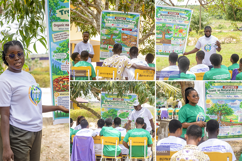 A composite image showcasing the five learning stations 