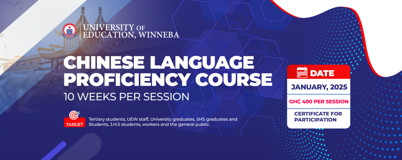 Chinese Language Proficiency Course Enrolment at UEW