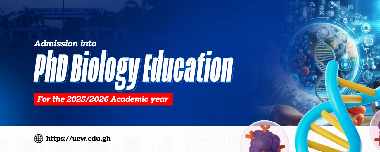 Admission to the Doctor of Philosophy in Biology Education Programme