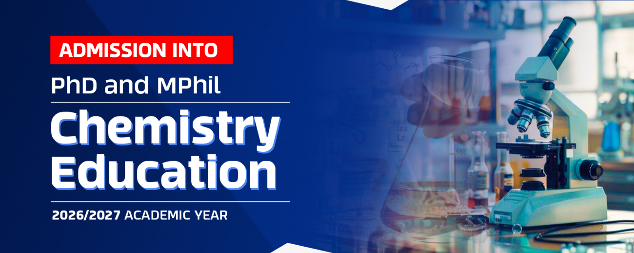 Admission into MPhil and PhD Chemistry Education 