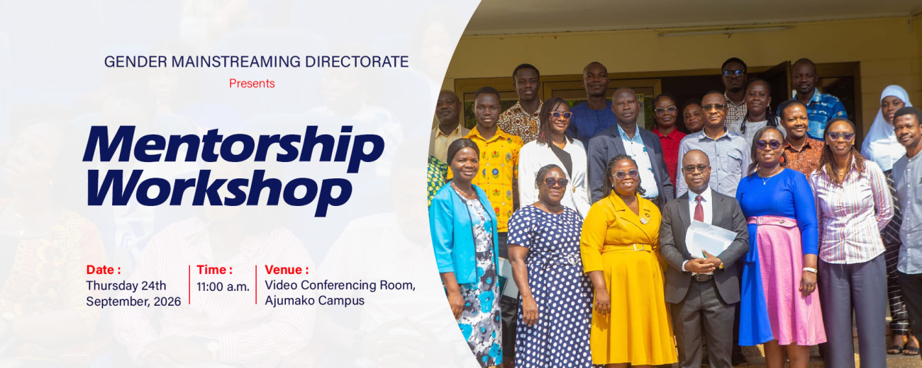 Mentorship Workshop by the directrate of gender mainstreaming