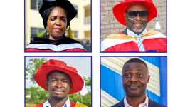 Research team members from top L-R: Prof. Esther Yeboah Danso-Wiredu,  Dr. Charles K. Koomson, Dr. Richard O. Adjei and Dr. Bright Ankudze