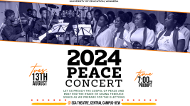 A cover design for the 2024 Peace Concert