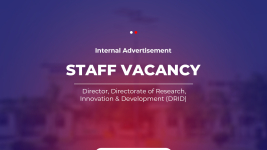 Staff Vacancy | Director for DRID