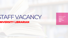 Staff Vacancy | University Librarian
