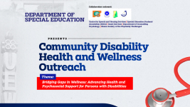 Community Disability Health and Wellness Outreach by SPED