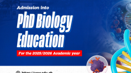 Admission to the Doctor of Philosophy in Biology Education Programme