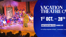 Banner design for the Vacation Theatre Camp 2025