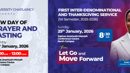 UEW Day of Prayer and Fasting, and the First Inter-Denominational Thanksgiving Service