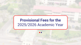 Provisional Fees for 2025/2026 Academic Year