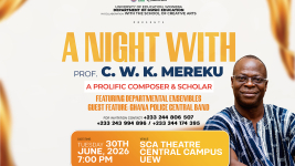 The Department of Music Education, UEW, Presents A Night with Prof. C.W.K. Mereku