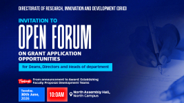 Invitation to Open Forum on Grant Application Opportunities