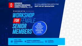 Gender Mainstreaming Directorate to Hold Workshop for Female Senior Members on AI in Higher Education