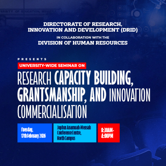 Seminar on Research Capacity Building, Grantsmanship, and Innovation Commercialisation