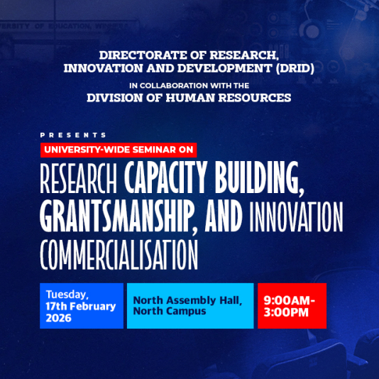 Seminar on Research Capacity Building, Grantsmanship, and Innovation Commercialisation