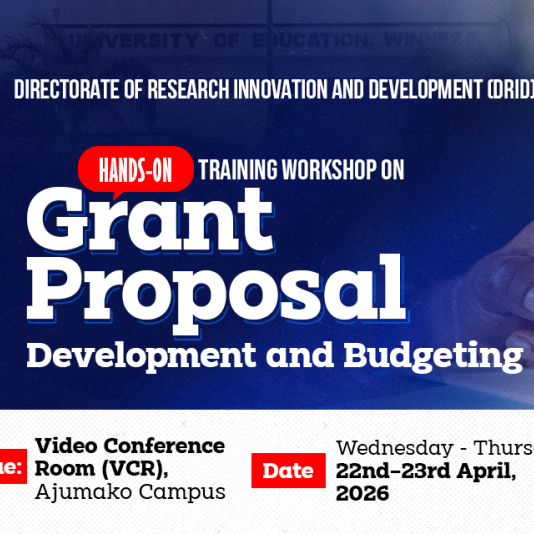 Hands-On Training Workshop on Grant Proposal Development and Budgeting