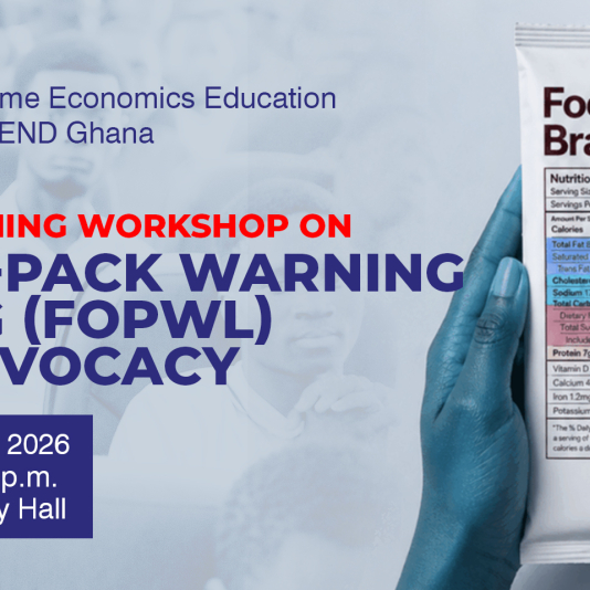a student training workshop on Front-of-Pack Warning Labelling (FOPWL) Policy Advocacy