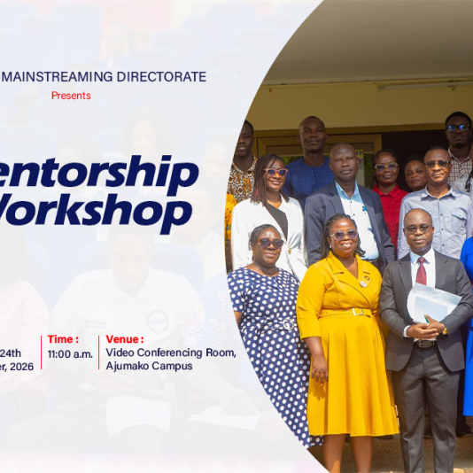 Mentorship Workshop by the directrate of gender mainstreaming