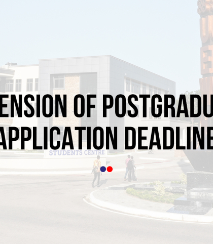 Extension of Postgraduate Application Deadline