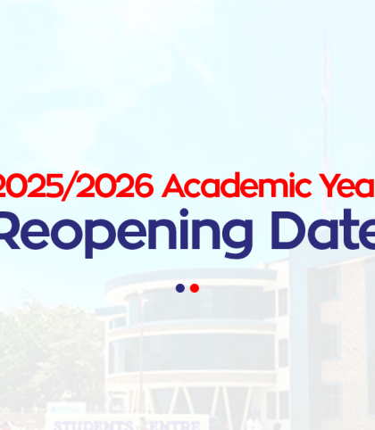 2025/2026 Academic Year - Reopening Date