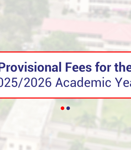 Provisional Fees for 2025/2026 Academic Year