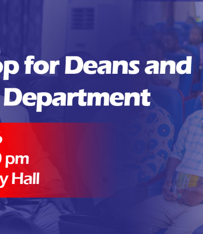 Workshop for Deans and Heads of Department