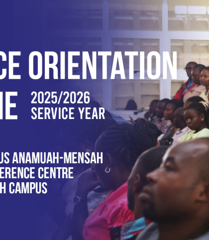 Pre-Service Orientation Programme | 2025/2026 Service Year