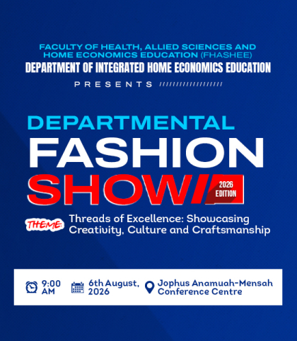 Department of Integrated Home Economics Education to Hold 2026 Departmental Fashion Show