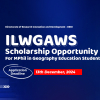 ILWGAWS SCHOLARSHIP OPPORTUNITY FOR MPHIL IN GEOGRAPHY EDUCATION STUDENTS