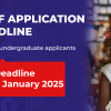 Extension of Application Deadline