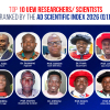 Top 10 UEW Researchers/Scientists Ranked by the AD Scientific Index 2026 (Q1)