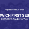 Approved Schedule for the Sandwich First Session 2025/2026 Academic Year