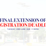 Final Extension of Registration Deadline